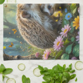 Igel Familienküche Handtuch (Gefaltet)