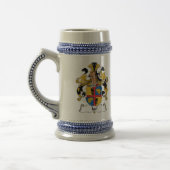 Igel Familienwappen Bierglas (Links)