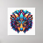 Igel Farbenfrohe Pop Art Leinwanddruck (Vorderseite)