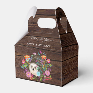 Igel Favoriten Box Gable Rustic Geschenkschachtel