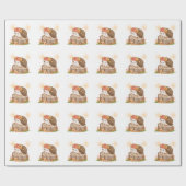 Igel-Federpapier Geschenkpapier (Flach)