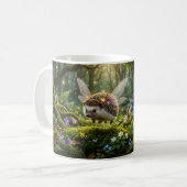 Igel Feen Whimsical Fantasy Kaffeetasse (Vorderseite Links)