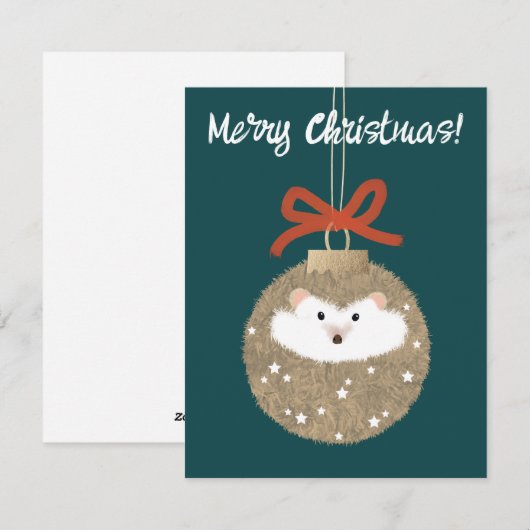 Igel Feiertagskarte (Vorne/Hinten)