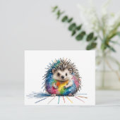 Igel Feiertagskarte (Stehend Vorderseite)