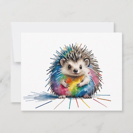 Igel Feiertagskarte (Vorderseite)