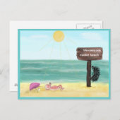 Igel FKK / hedgehog nudist Postkarte (Vorne/Hinten)