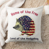 Igel Flag Amerika Kissen (Decke)