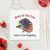 Igel Flag Amerika Serviette (Beispiel)