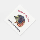 Igel Flag Amerika Serviette (Ecke)