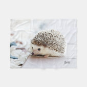 Igel Fleece Blanket - Personalisiert mit Namen (Vorderseite (Horizontal))