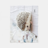 Igel Fleece Blanket - Personalisiert mit Namen (Vorderseite)