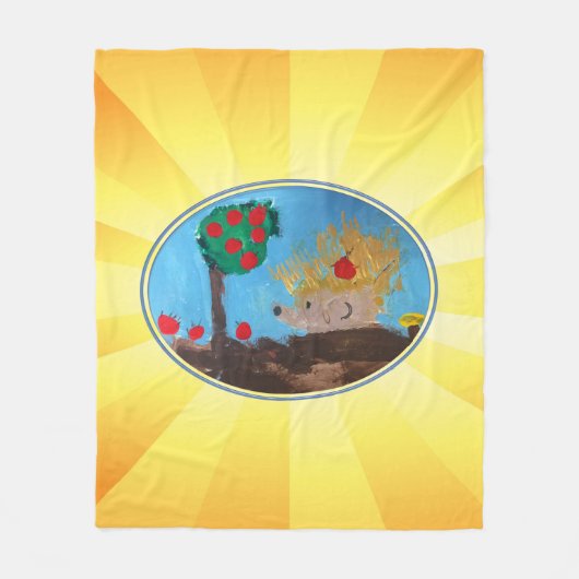 Igel Fleecedecke (Vorderseite)