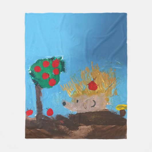 Igel Fleecedecke (Vorderseite)