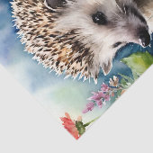 Igel Floral Watercolor Portrait Seidenpapier (Ausschnitt)