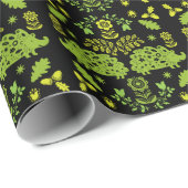 Igel Folk Art Geschenkpapier (Rolleneckpunkt)