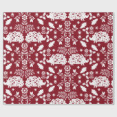 Igel Folk Art Geschenkpapier (Flach)