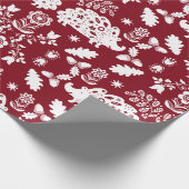Igel Folk Art Geschenkpapier (Ecke)