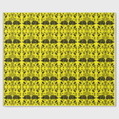 Igel Folk Art Geschenkpapier (Flach)