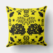 Igel Folk Art Kissen (Rückseite)