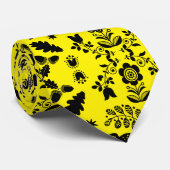 Igel Folk Art Krawatte (Gerollt)