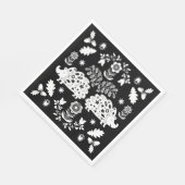 Igel Folk Art Serviette (Ecke)