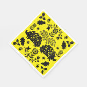 Igel Folk Art Serviette (Ecke)