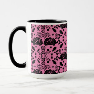 Igel Folk Art Tasse