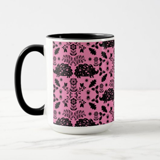 Igel Folk Art Tasse (Links)