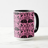 Igel Folk Art Tasse (VorderseiteRechts)