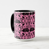 Igel Folk Art Tasse (Vorderseite Links)