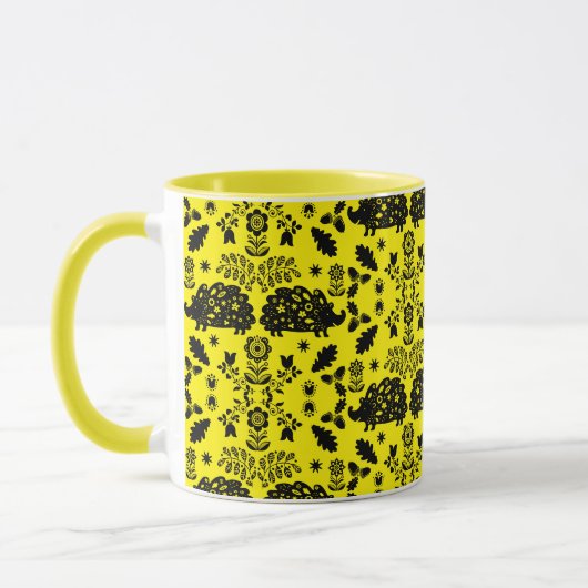 Igel Folk Art Tasse (Links)