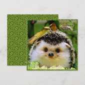 Igel Freundschaftskarte Dankeskarte (Vorne/Hinten)