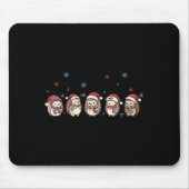 Igel Frohe Weihnachts-Sweater, Igel Santa X Mousepad (Vorne)