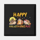 Igel Frohes Herbst Weihnachtsfeiertag Thai Magnet (Vorne)