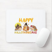 Igel Frohes Herbst Weihnachtsfeiertag Thai Mousepad (Mit Mouse)