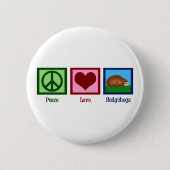 Igel für eine friedliche Liebe Button (Vorderseite)