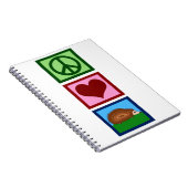 Igel für eine friedliche Liebe Notizblock (Rechte Seite)