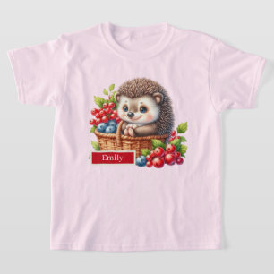 Igel für niedliche Mädchen individuell anpassbar T-Shirt