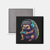 Igel-Gaming-Tier-Videospiele Lustiger Igel  Magnet (Vorderseite/Rückseite)