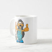 Igel Gärtner mit Handschuhen. Kaffeetasse (Vorderseite Links)