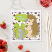 Igel-Geburtstag Serviette (Beispiel)