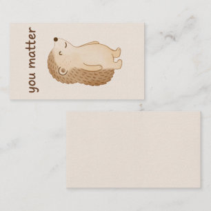 Igel-Geschenkkarte mit Bedeutung Begleitkarte