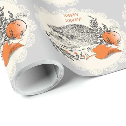 Igel Geschenkpapier (Rolleneckpunkt)