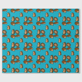 Igel Geschenkpapier (Flach)