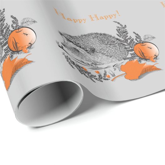 Igel Geschenkpapier (Rolleneckpunkt)