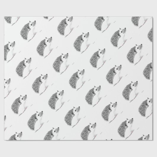 Igel Geschenkpapier (Flach)