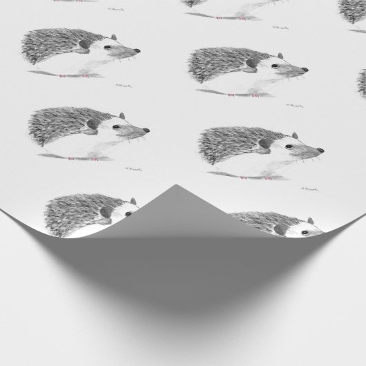 Igel Geschenkpapier (Ecke)