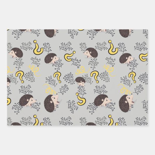 Igel Geschenkpapier Set (Vorderseite 3)