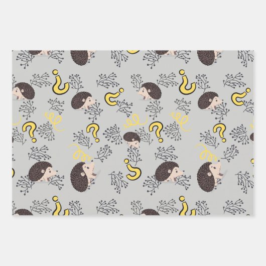 Igel Geschenkpapier Set (Vorderseite 2)