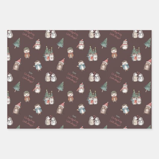 Igel Geschenkpapier Set (Vorderseite 3)